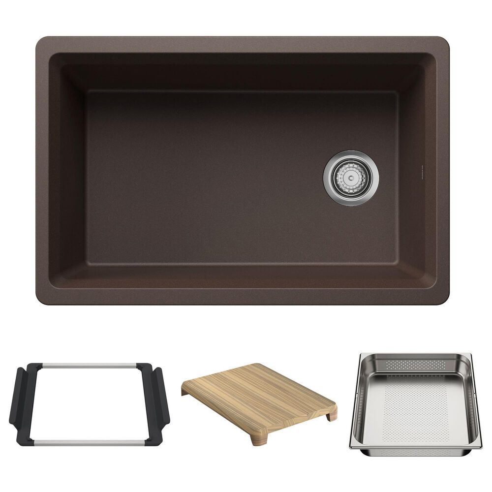 Blanco Inteos 30" Undermount Single Bowl Kitchen Sink in Cafe, , large