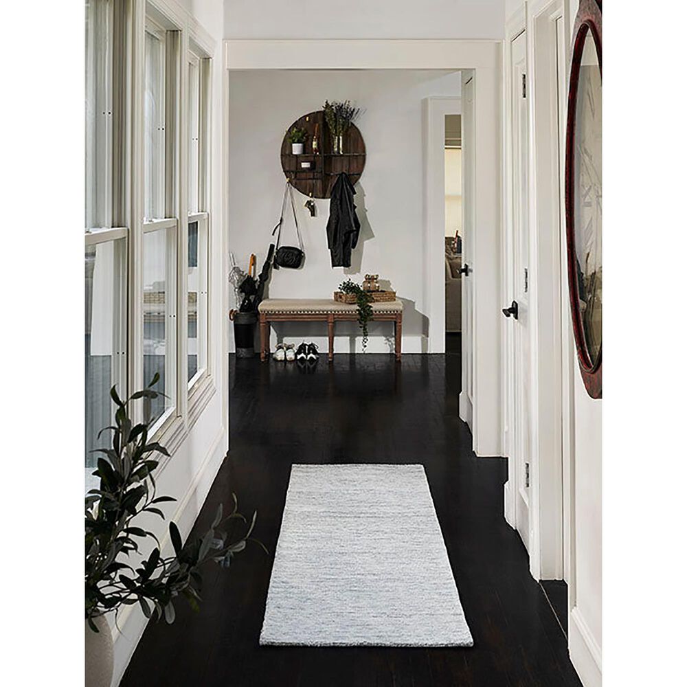 Momeni James 2&#39;3&quot; x 8&#39; Grey Runner, , large