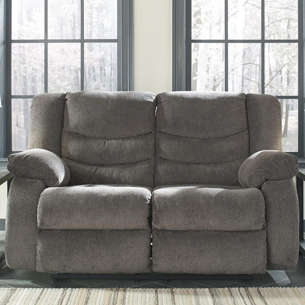 Ashley Tulen Reclining Loveseat in Gray, , large
