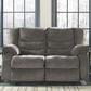 Ashley Tulen Reclining Loveseat in Gray, , large