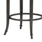Armen Living Torres Counter Height Stool with Night Life Blue Upholstery in Antique Pewter, , large