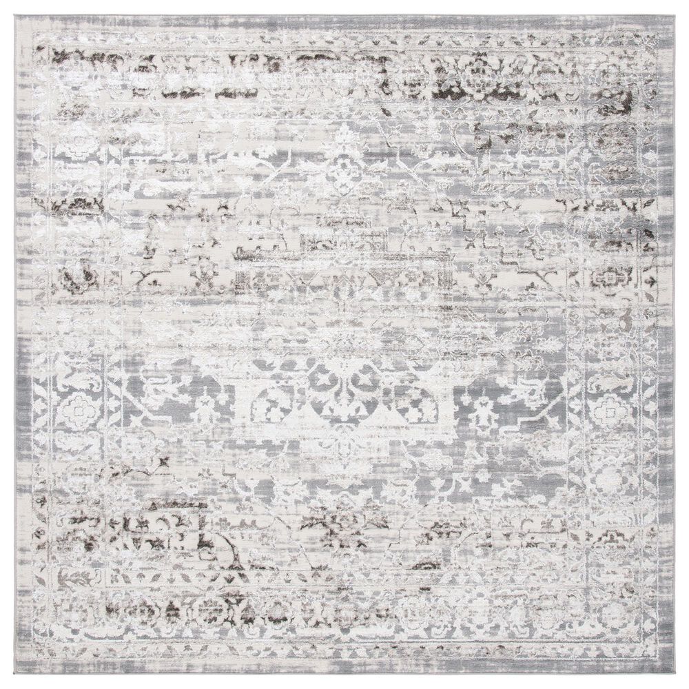 Safavieh Orchard 6"7" Square Grey and Light Grey Area Rug, , large