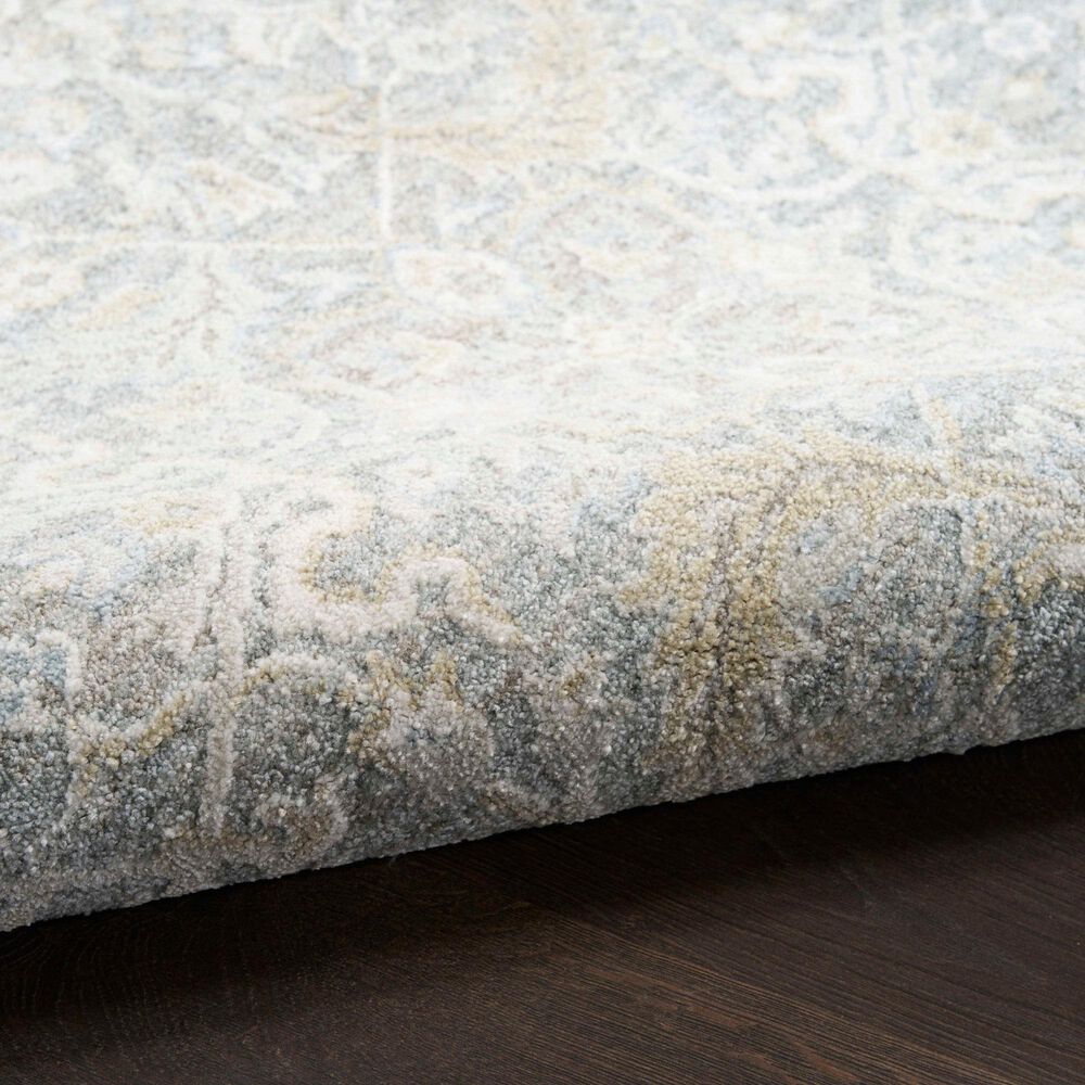 Nourison Envy Classic Blue and Silver 7'10" x 10'2" Area Rug, , large