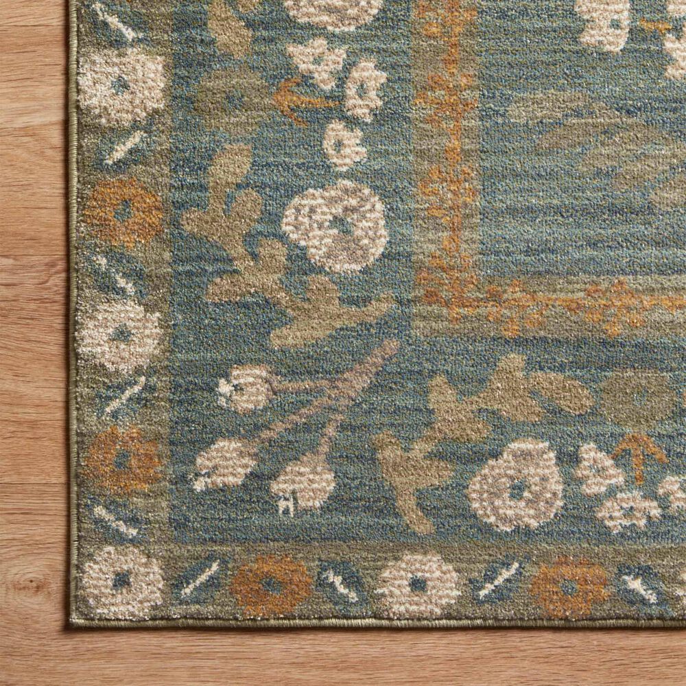 Rifle Paper Co. x Loloi Fiore FIO-01 9&#39; x 12&#39; Slate and Sage Area Rug, , large