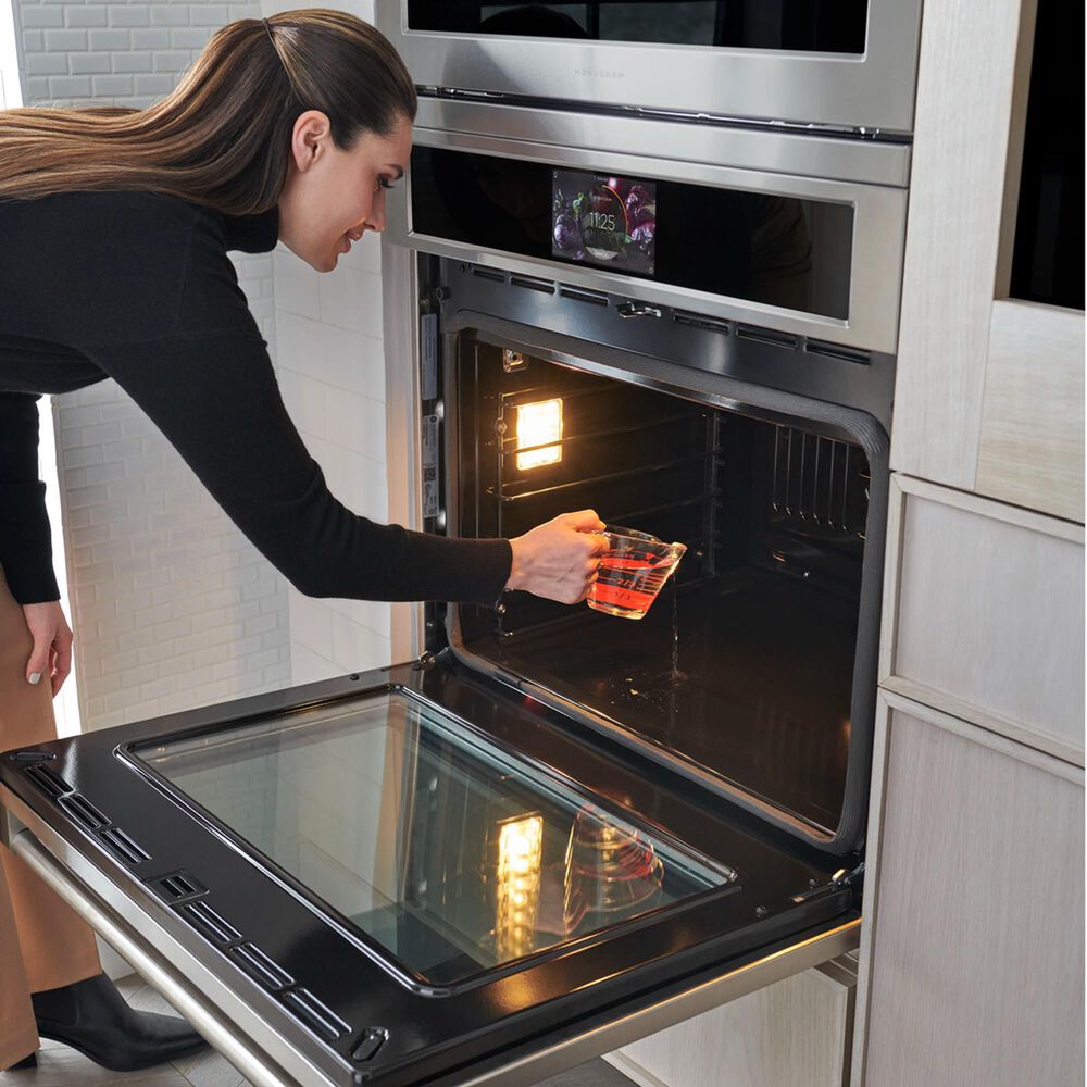 Monogram 30&quot; Smart Electric Convection Double Wall Oven Statement - Stainless Steel, , large