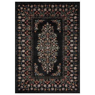 Rifle Paper Co. x Loloi Laurel Eleanor 2"8" x 4" Black Area Rug, , large