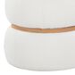Lumisource Cinch Pouf Ottoman in Cream, , large