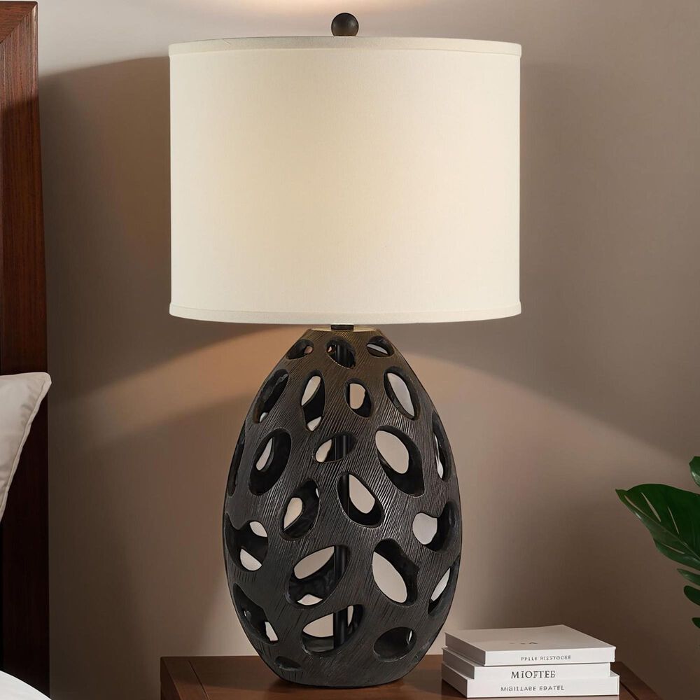Renwil Loxley Table Lamp in Dark Brown, , large