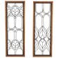 Maple and Jade 31" x 11" Geometric Wall Decor with Beaded Accents in Brown and Black (Set of 2), , large