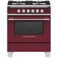 Fisher & Paykel 30" Freestanding Classic Dual Fuel Range in Red, , large