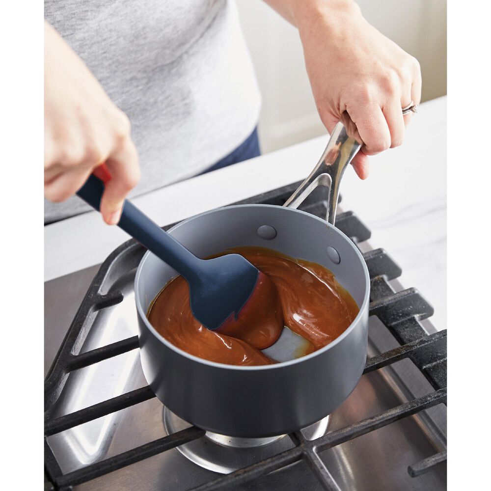Green Pan Platinum Silicone 7-Piece Utensil Set with Crock in Oxford Blue, , large