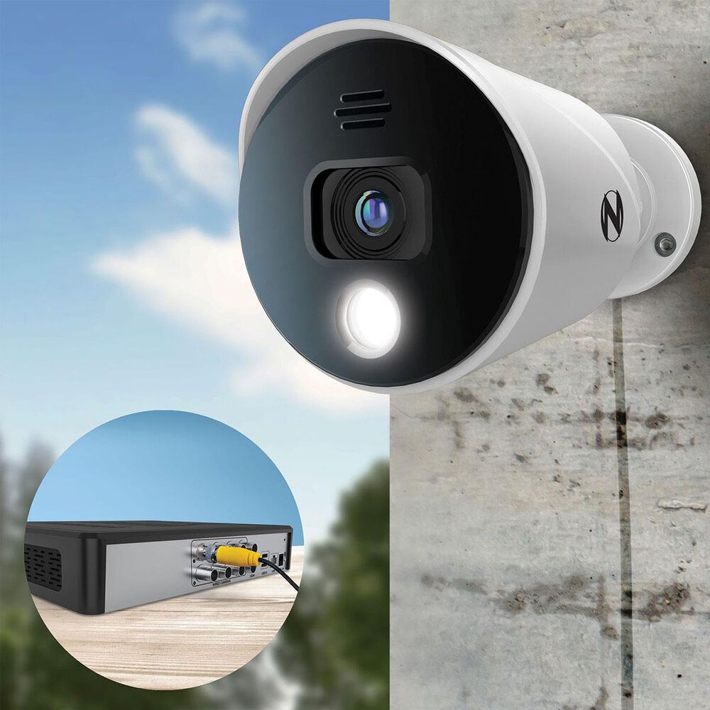 Night Owl 8-Channel, 8-Camera &#40;White&#41; Wired Indoor/Outdoor 4K Ultra HD 2TB DVR Spotlight Surveillance System, , large