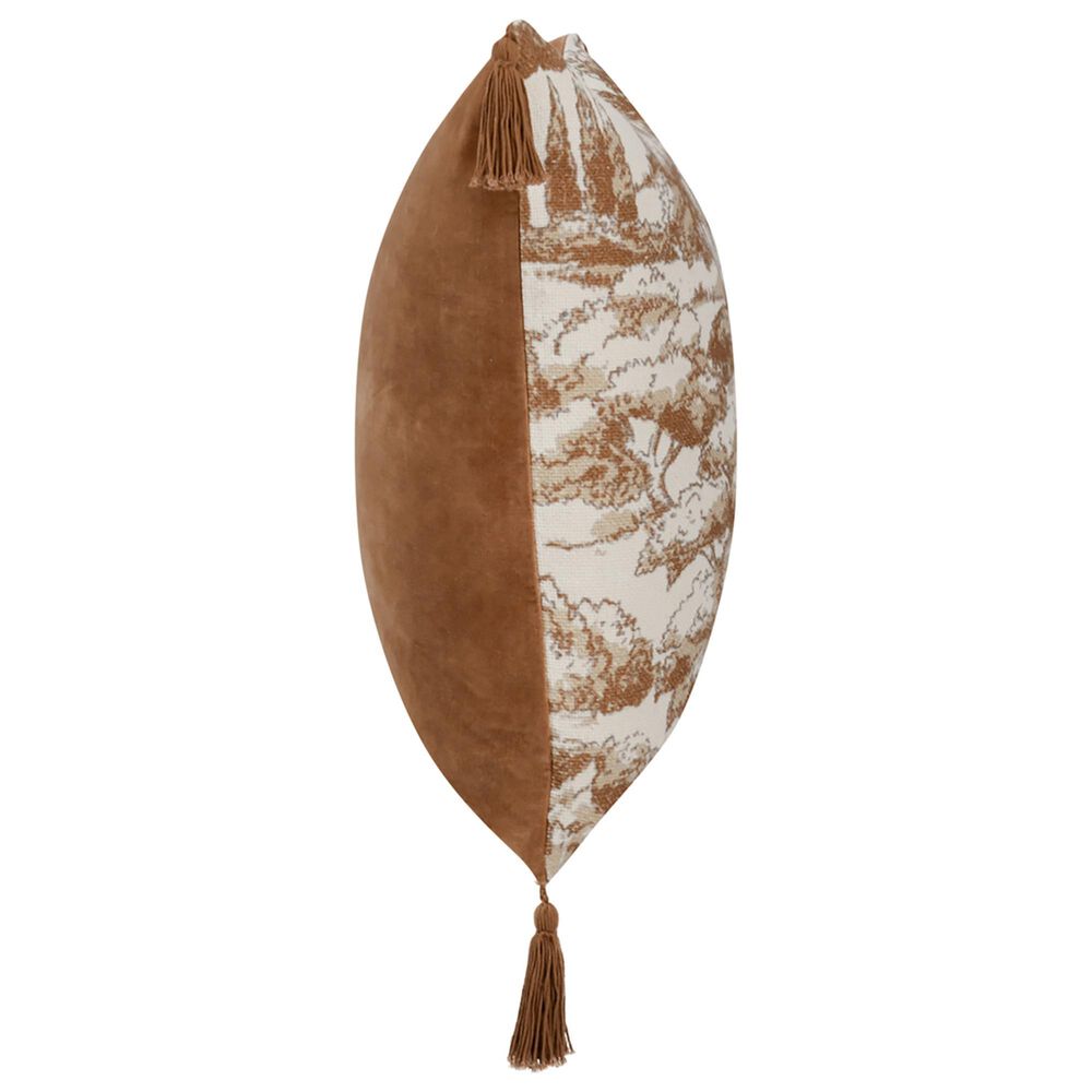 Classic Home Stonework 22&quot; Square Throw Pillow in Clay, , large