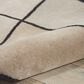 Nourison Asymetrie CGS18 10" x 14" Mediterranean Sand Area Rug, , large