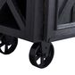 Imperial International Bar Cart in Blackened Oak and Grey Wash, , large