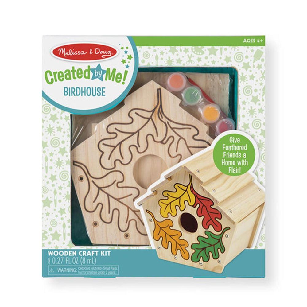Melissa & Doug Created by Me! Birdhouse Wooden Craft Kit, , large