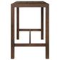 HOMLUX 5-Piece Patio Bar Set with 52" Rectangular Mocha Table in Beige, , large