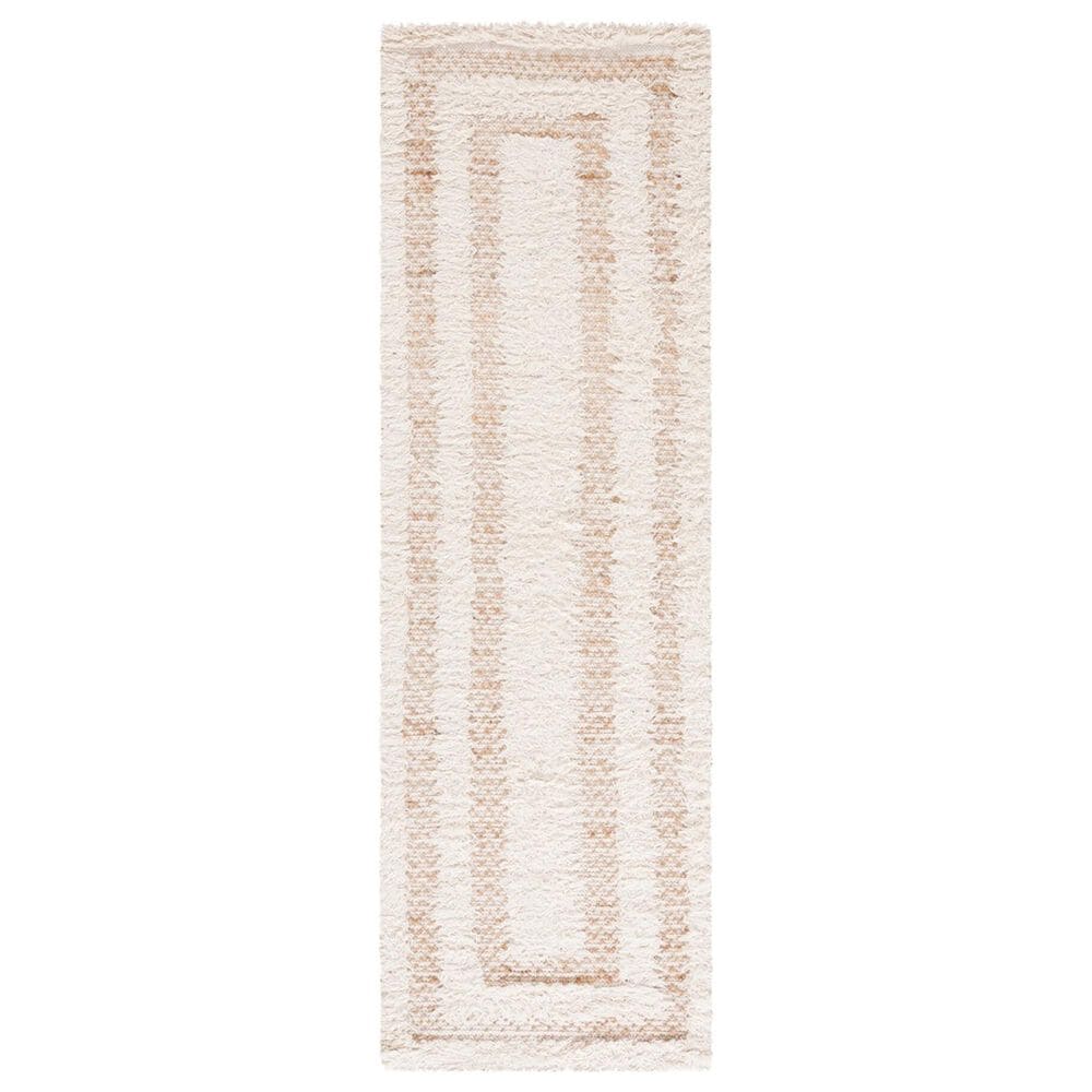 Safavieh Natura 2"3" x 8" Ivory and Natural Runner, , large