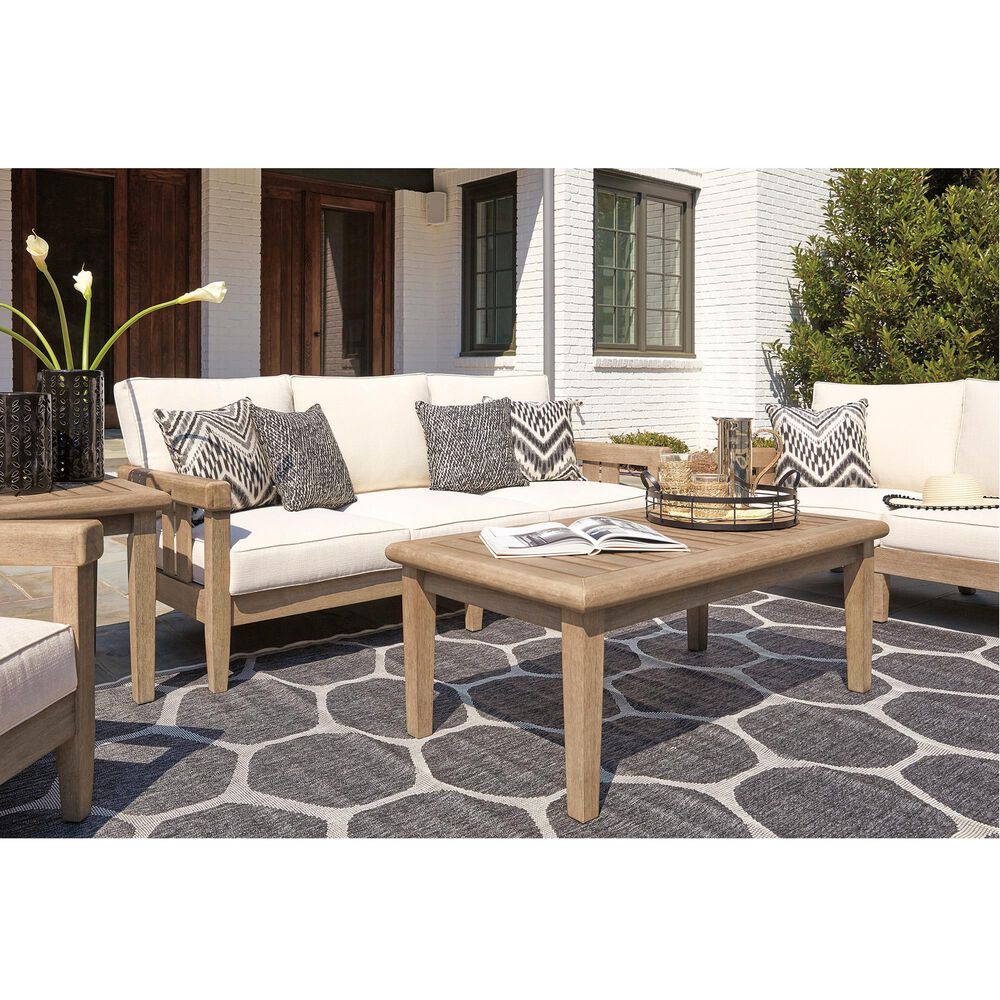 Ashley Gerianne Rectangular Cocktail Table in Grayish Brown, , large