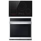 LG 2-Piece Kitchen Package with Print Proof Stainless Steel 4.7 Cu. Ft. Smart Single Wall Oven and Black 30" Induction Cooktop, , large