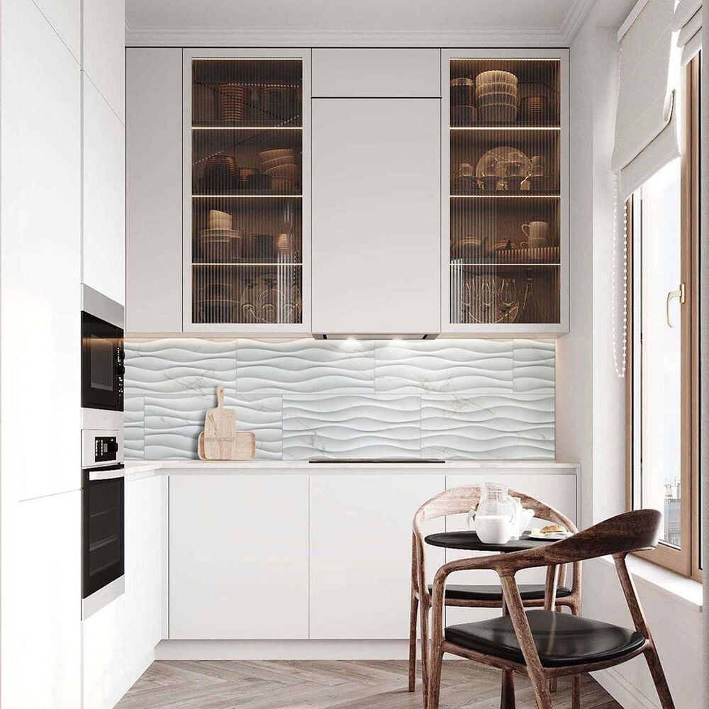 MS International Dymo Calacatta Wavy White 12&quot; x 24&quot; Ceramic Tile, , large