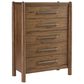 Riverside Furniture Henderson 5 Piece King Platform Panel Bedroom Set in Toasted Pecan, , large
