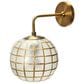 Creative Coop Ollie Wall Sconce with Detail in Brass, , large