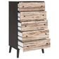 Ashley Piperton 5-Drawer Chest in Brown and Dark Charcoal, , large