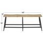 Maple and Jade 48" Bench in Black and Brown, , large