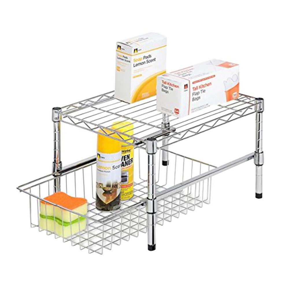 Honey Can Do Under Cabinet Organizer in Chrome, , large