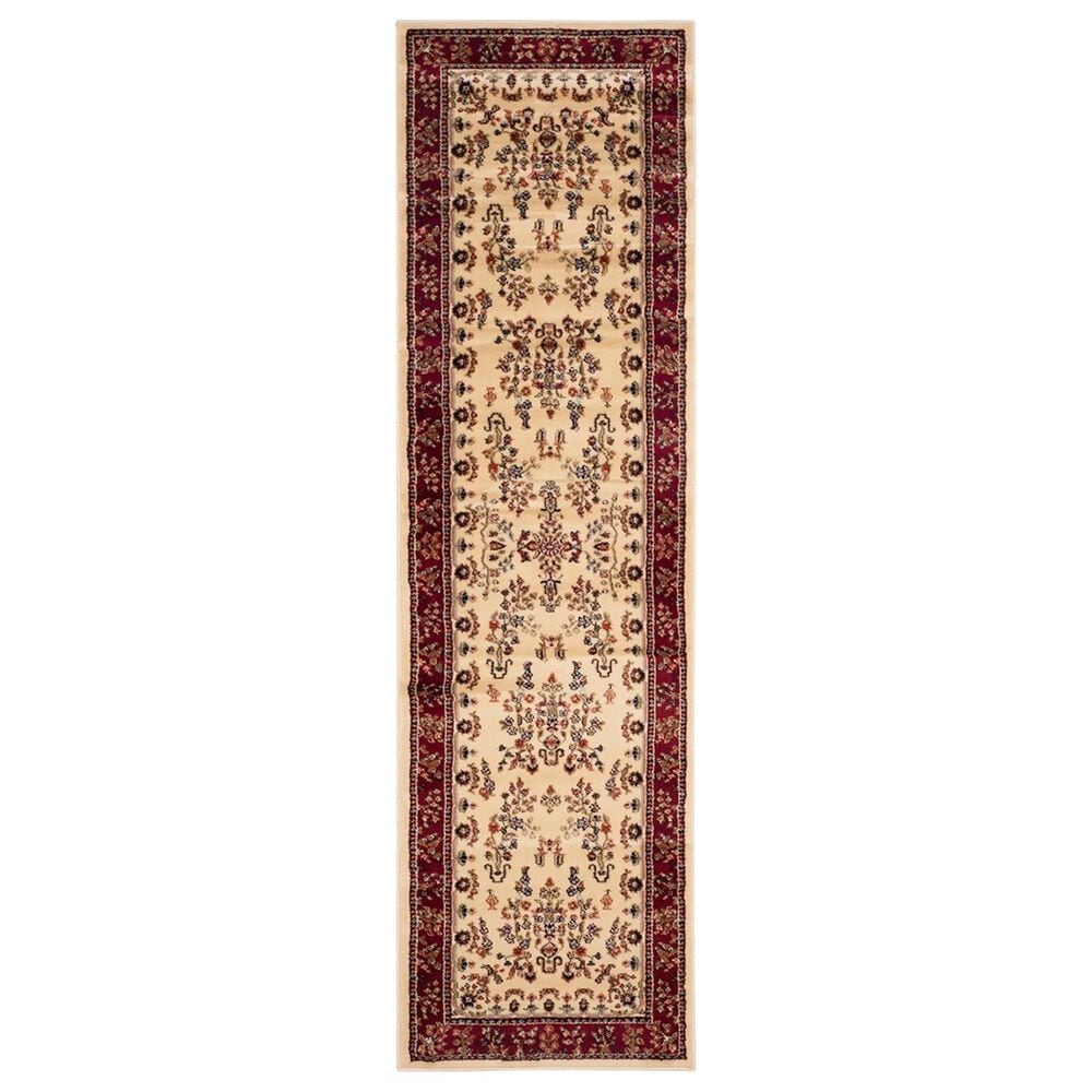 Safavieh Lyndhurst LNH331 2"3" x 12" Ivory and Red Runner, , large