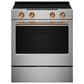 KitchenAid Handle and 4-Piece Knob Accessory Kit for Slide-In Convection Range in Bronze, , large