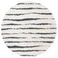 Safavieh Venus Shag VNS603B 5"3" Round Ivory and Dark Grey Area Rug, , large