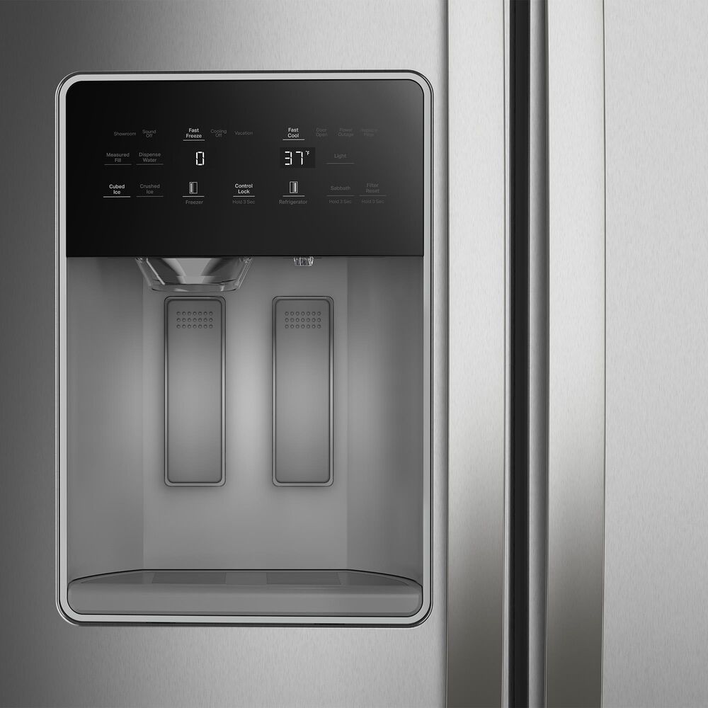 Whirlpool 28.7 Cu. Ft. Freestanding Side by Side Refrigerator in Fingerprint Resistant Stainless Steel, , large