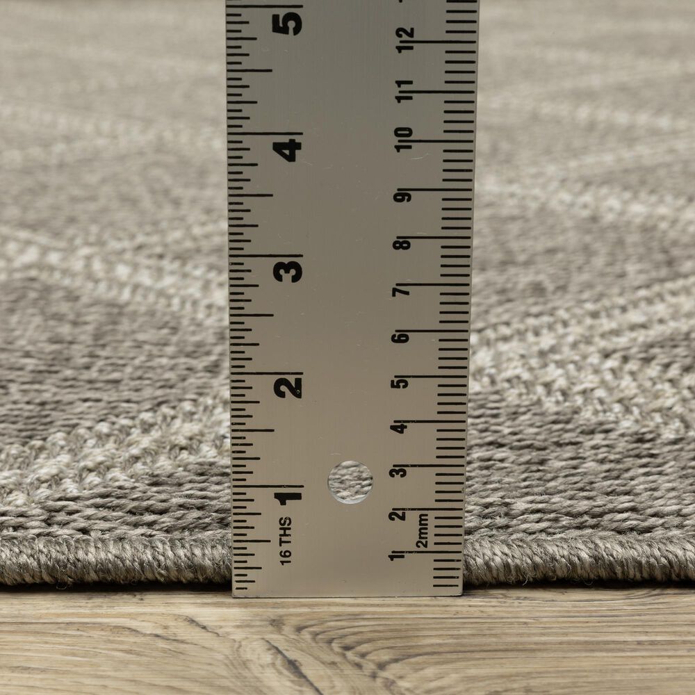 Oriental Weavers Caicos CA02N 1&#39;10&quot; x 7&#39;6&quot; Grey Runner, , large