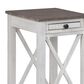 Ashley Adalane Accent Table in Distressed White and Gray, , large