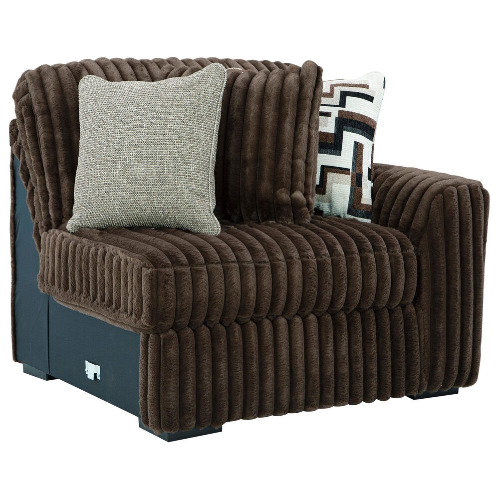 Ashley Midnight-Madness 5-Piece Symmetrical Sectional in Chocolate, , large