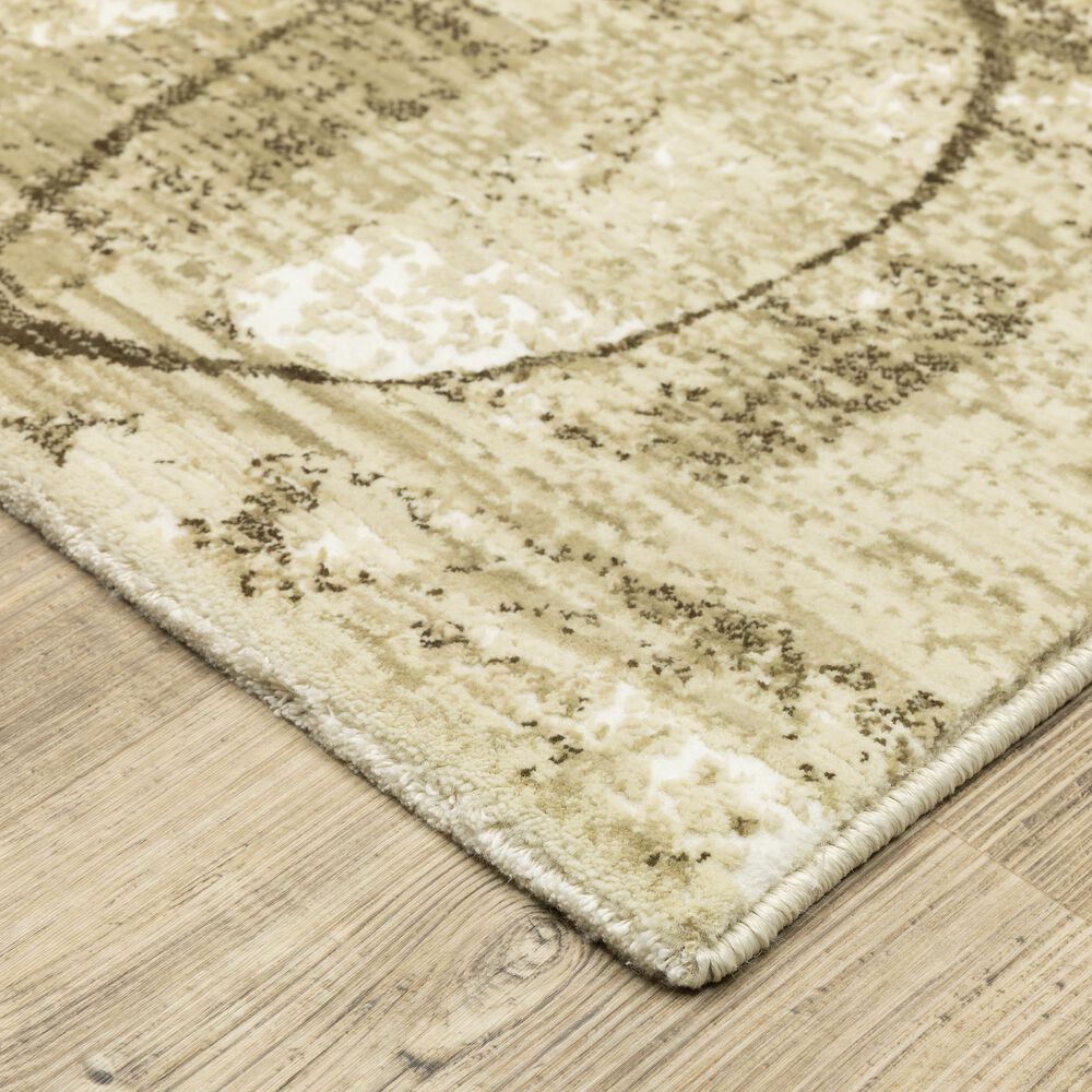 Oriental Weavers Reed 2&#39;3&quot; x 7&#39;6&quot; Beige and Brown Runner, , large
