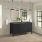 James Martin Vanities Myrrin 60" Double Vanity in Carbon Oak with 3 cm Charcoal Soapstone Quartz Top, , large