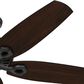 Hunter Builder 52" Outdoor Ceiling Fan in Matte Black, , large