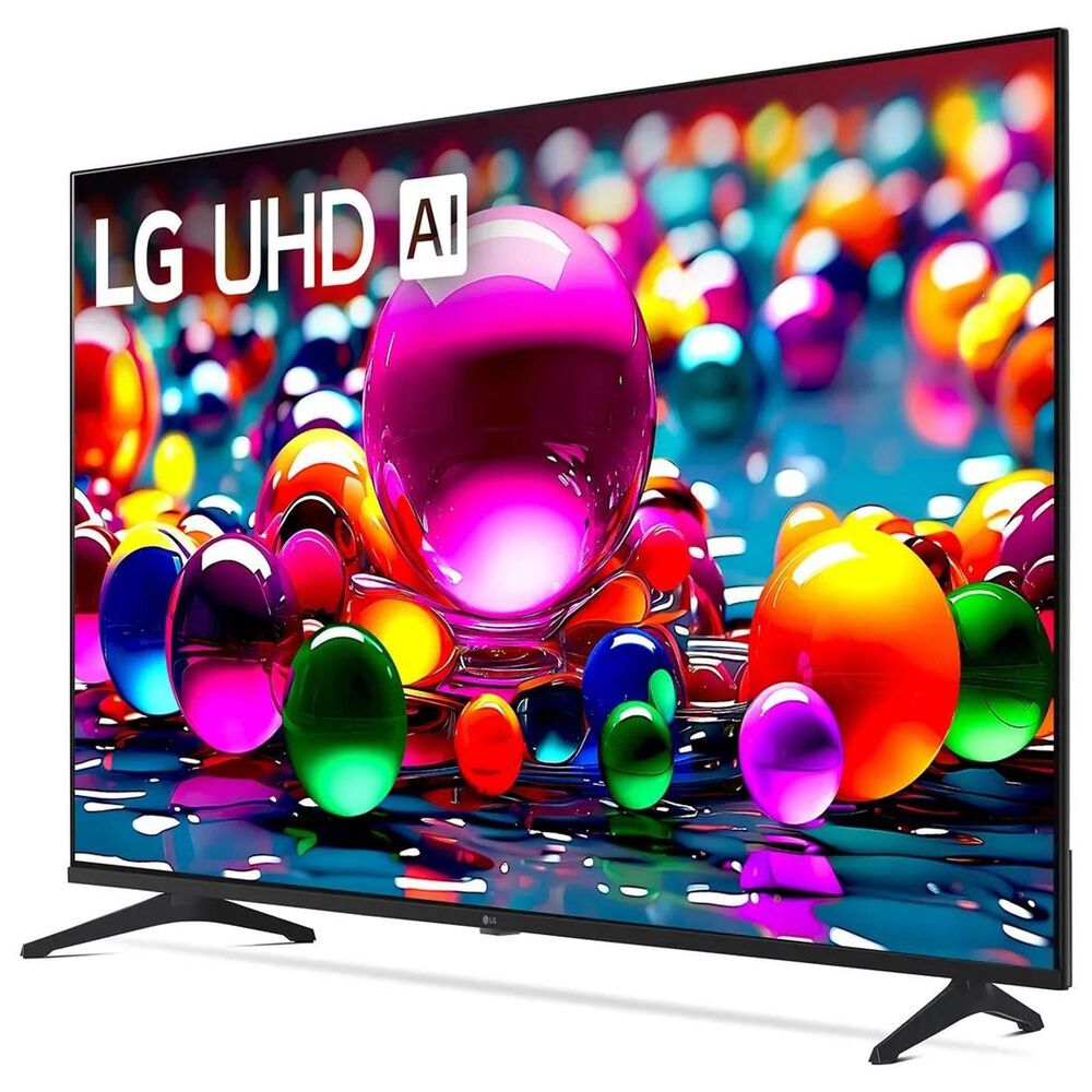 LG 55" Class UA77 4K UHD AI - Smart TV with 2.1 Channel Soundbar System in Black, , large