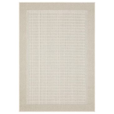 ROW by Oriental Weavers Zarina ZAR04 Beige and Ivory 6"7" x 9"2" Indoor/Outdoor Area Rug, , large
