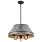 Golden Lighting Jasper 3-Light Pendant in Antique Black and Weathered Gold, , large