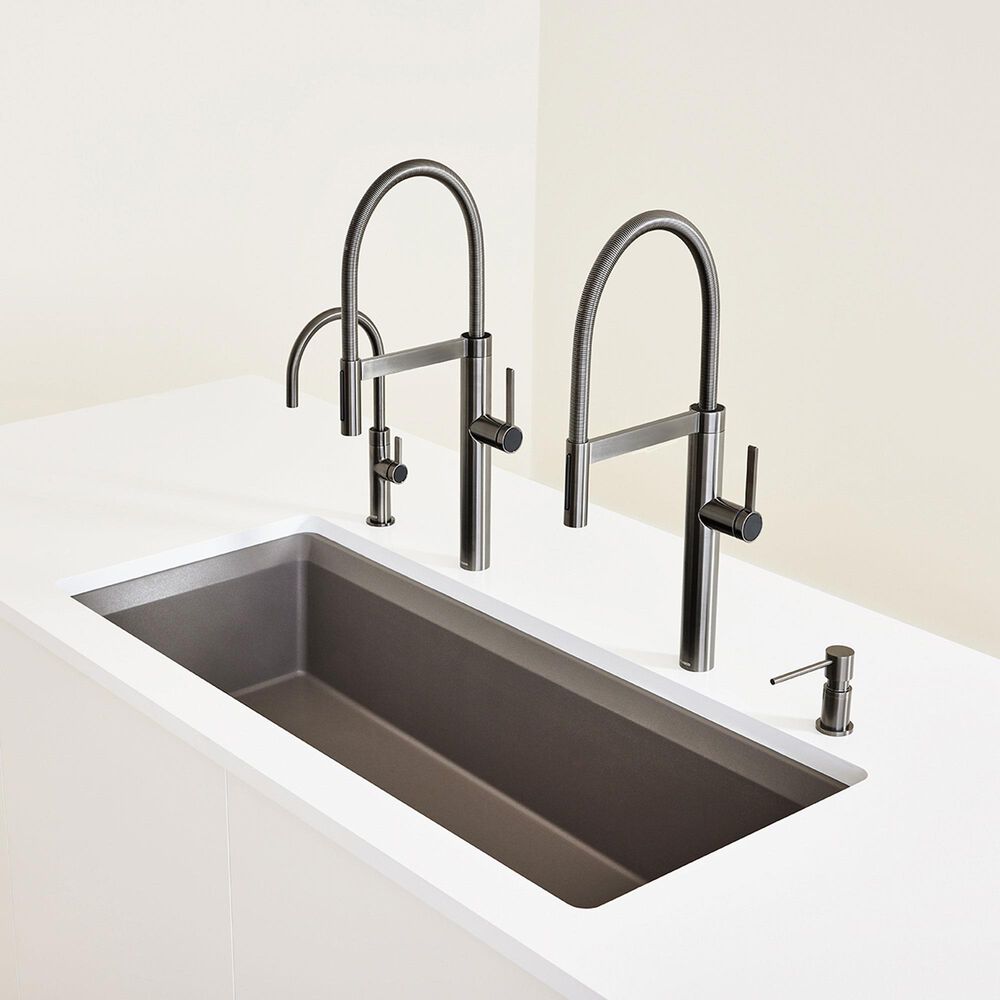 Blanco Inteos 45&quot; Undermount Single Bowl Kitchen Sink in Volcano Gray, , large