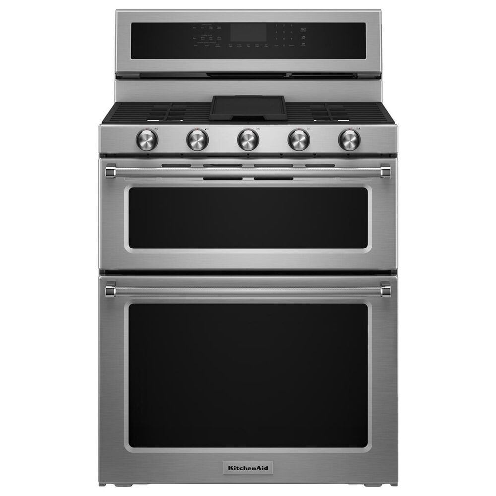 KitchenAid 6.0 Cu. Ft. Freestanding Gas Double Oven Range, , large