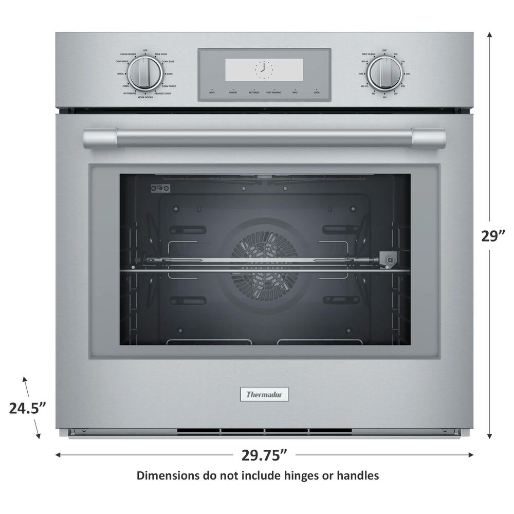 Thermador 30&quot; Professional Single Built-In Electric Oven with Convection in Stainless Steel, , large