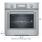 Thermador 30" Professional Single Built-In Electric Oven with Convection in Stainless Steel, , large