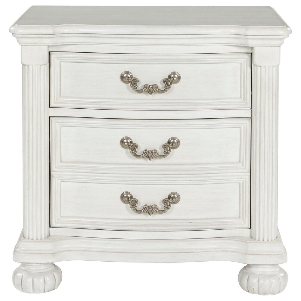 Ashley Montelaine 3-Drawer Nightstand in Antique White, , large