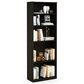 HOMLUX 5-Tier Display Bookshelf with Adjustable Shelves in Espresso, , large