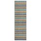 Dalyn Rug Company Soft Essentials Striped Jewel 2"3" x 7"6" Indoor/Outdoor Runner, , large
